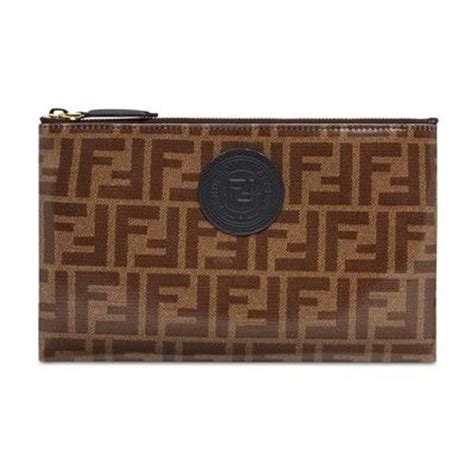 fendi small flat pouch|fendi clutch wallet.